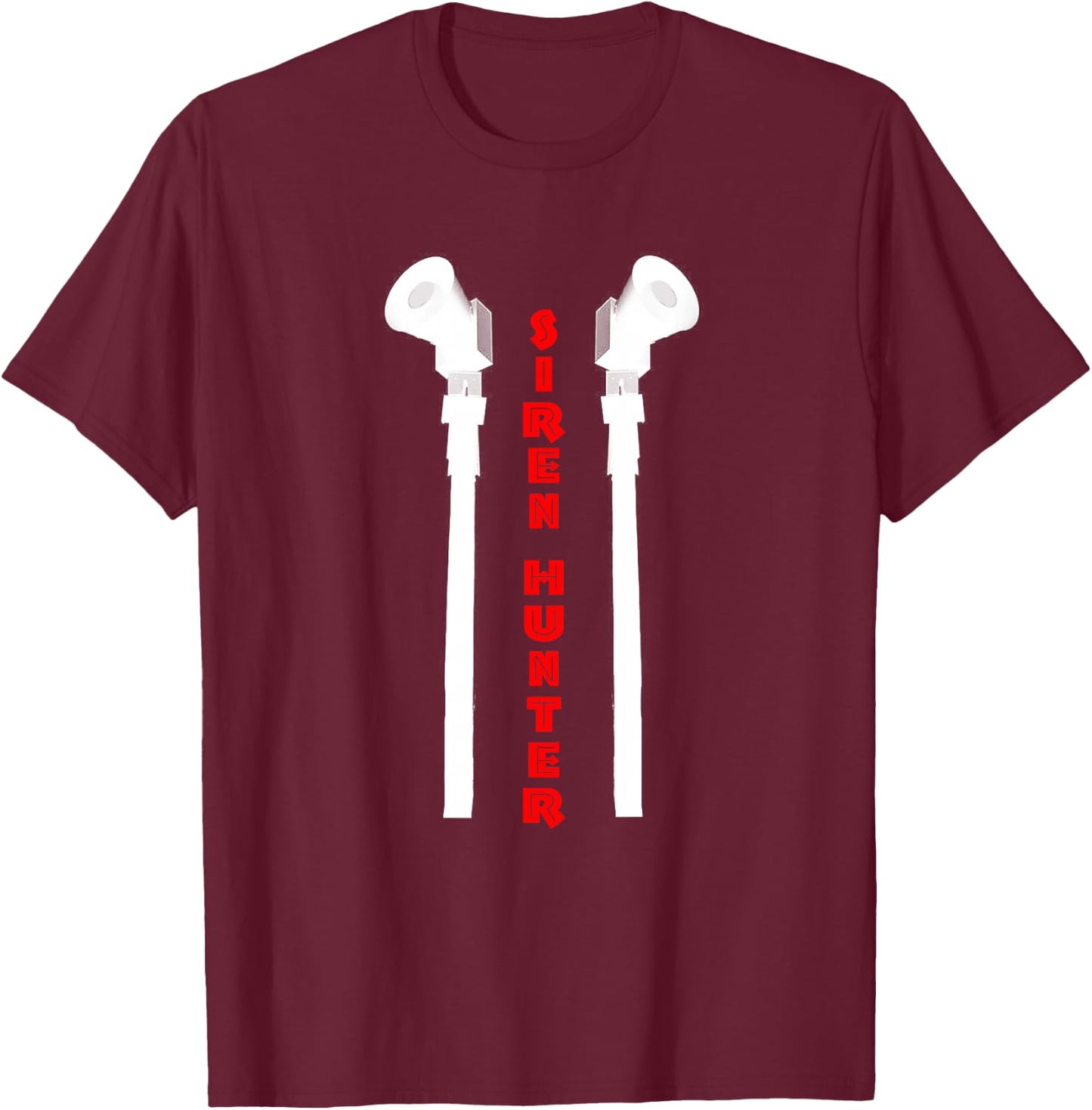 Siren Hunter ~ Tornado Siren Fan T-Shirt - T-Shirt | Maroon