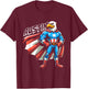 Austin USA Eagle Patriotic Superhero for Boys Name Austin T-Shirt - T-Shirt | Maroon