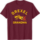 Drexel University Dragons Arched Grandma T-Shirt - T-Shirt | Maroon