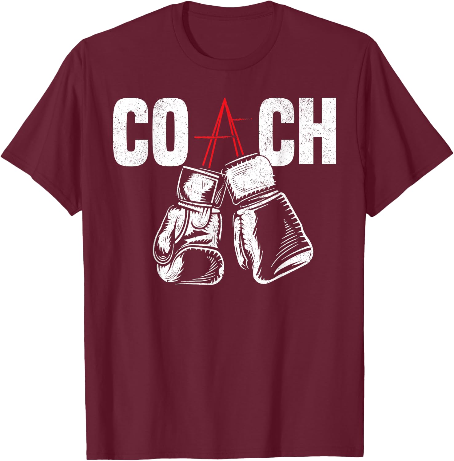 Kickboxing Kickboxer Gym Boxer Boxing Coach T-Shirt - T-Shirt | Maroon