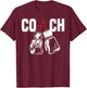 Kickboxing Kickboxer Gym Boxer Boxing Coach T-Shirt - T-Shirt | Maroon
