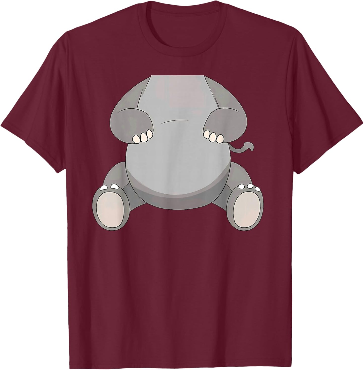 Elephant Body Halloween Costume T-Shirt - T-Shirt | Maroon