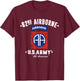 US Army 82nd Airborne Division All American Vintage T-Shirt - T-Shirt | Maroon