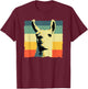 Vintage Llama Design Women Boys Girls Alpaca Lovers T-Shirt - T-Shirt | Maroon