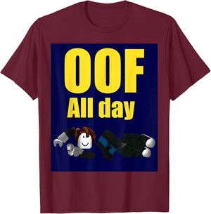 Bacon hair boy Oof all day design for pc vr & video gamers T-Shirt - T-Shirt | Maroon