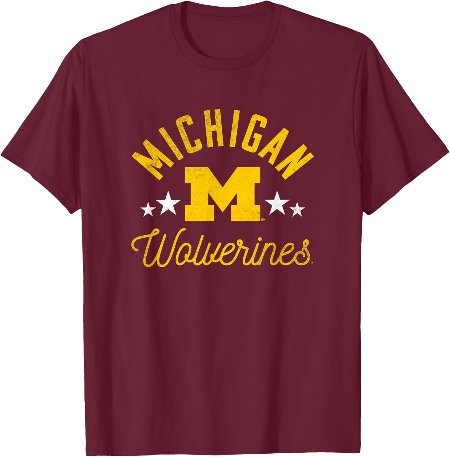 University of Michigan Wolverines U of M Wolverines T-Shirt - T-Shirt | Maroon