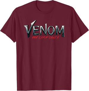 Marvel Venom: The Last Dance Official Movie Logo T-Shirt - T-Shirt | Maroon