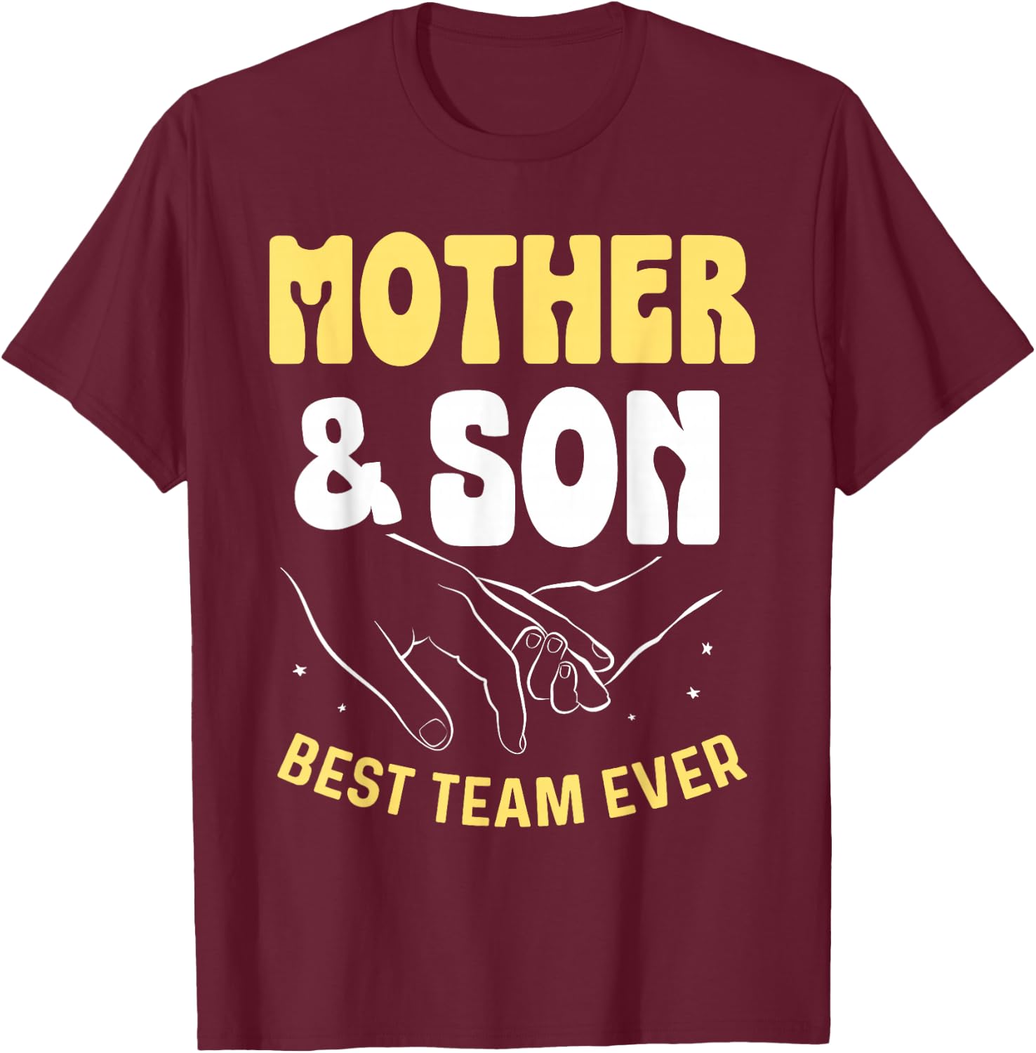 Mother & Son Best Team Ever Sons Mom Matching Mother Son T-Shirt - T-Shirt | Maroon