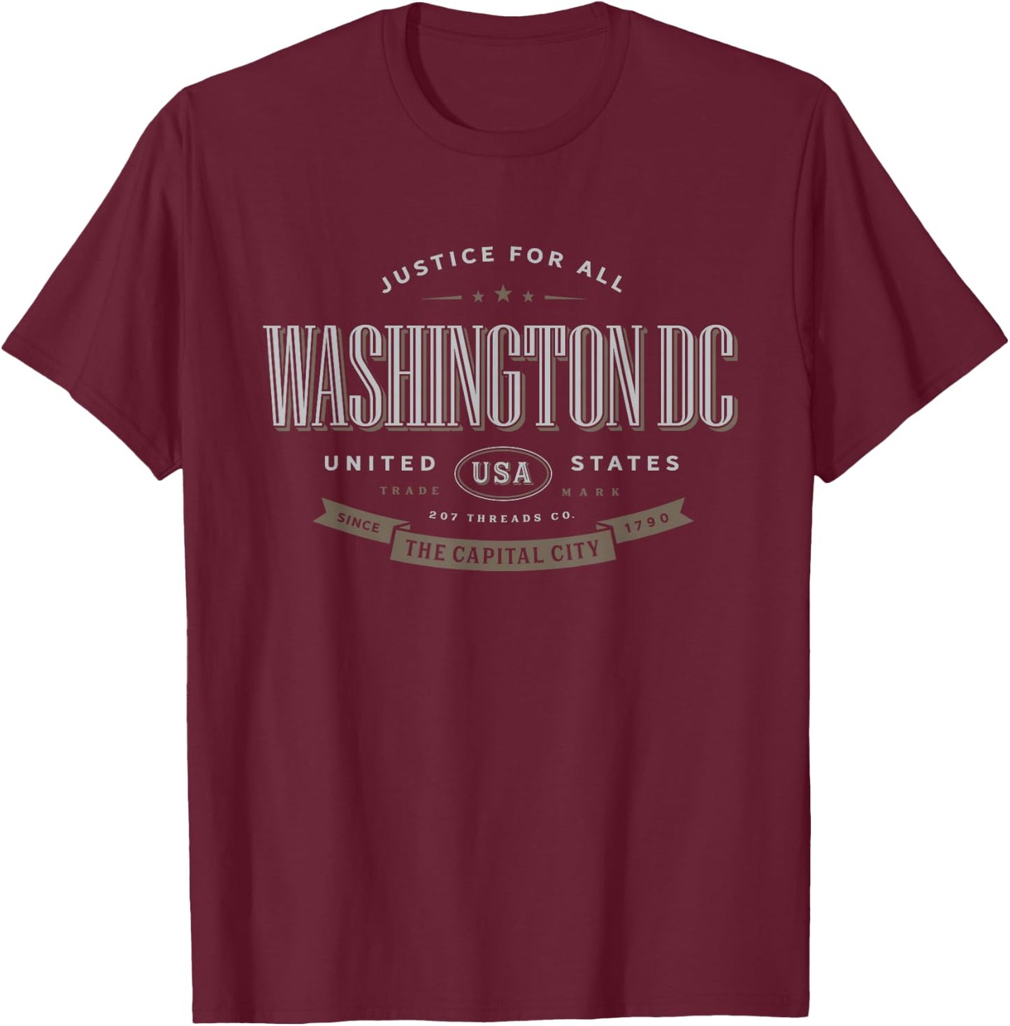 Washington DC T-Shirt - T-Shirt | Maroon