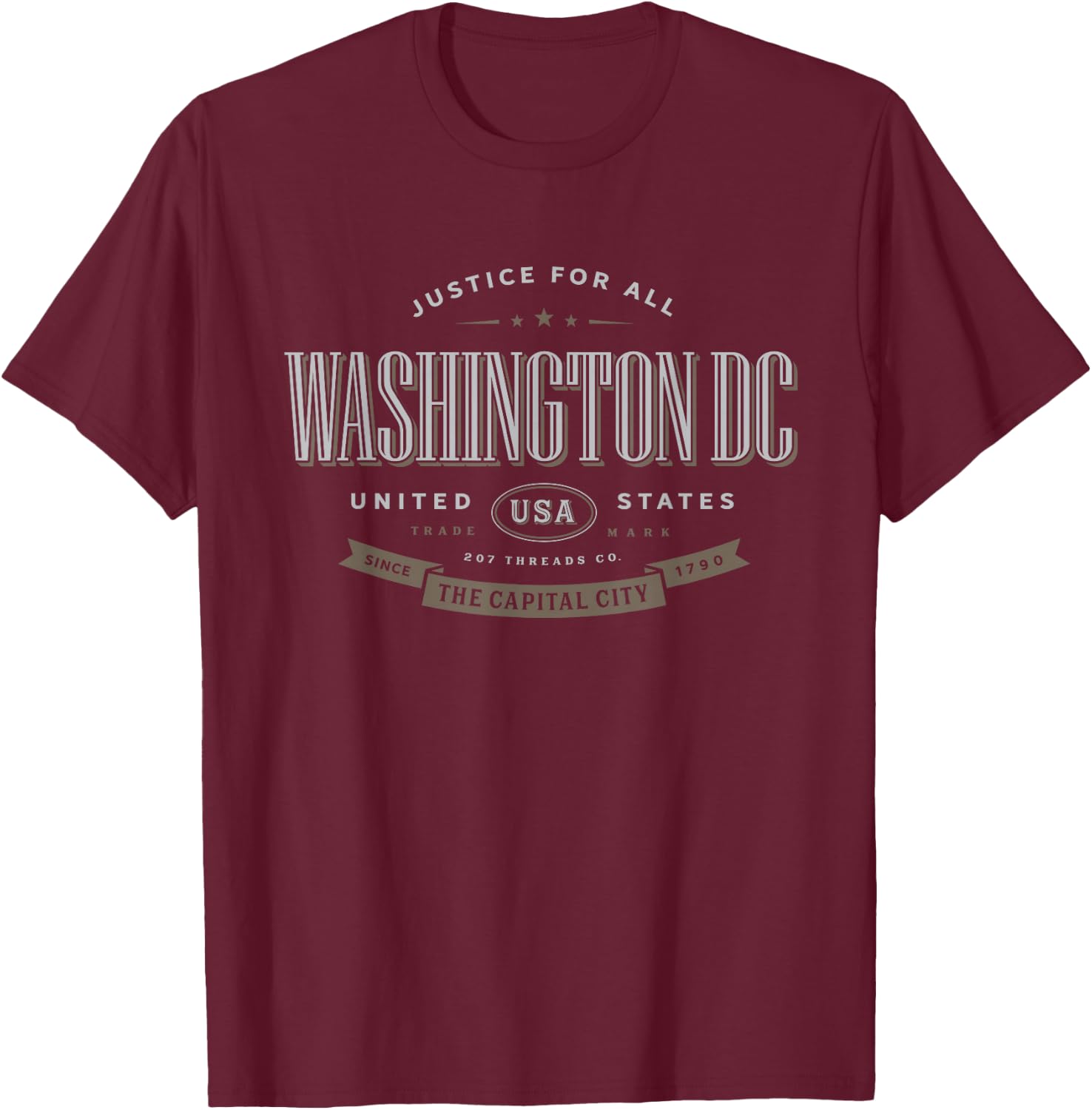 Washington DC T-Shirt - T-Shirt | Maroon