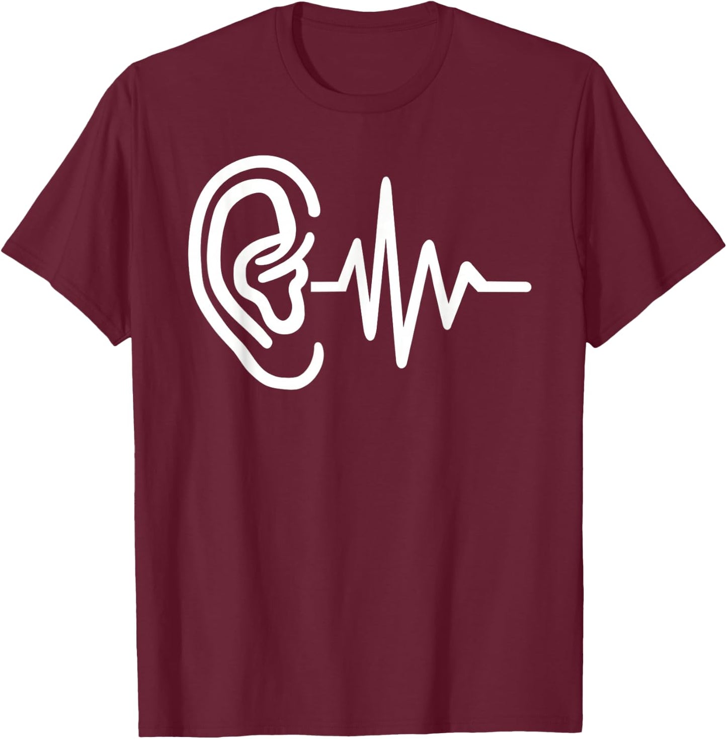 Ear Frequency T-Shirt - T-Shirt | Maroon