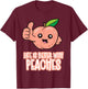 Life Is Better With Peaches T-Shirt - T-Shirt | Maroon