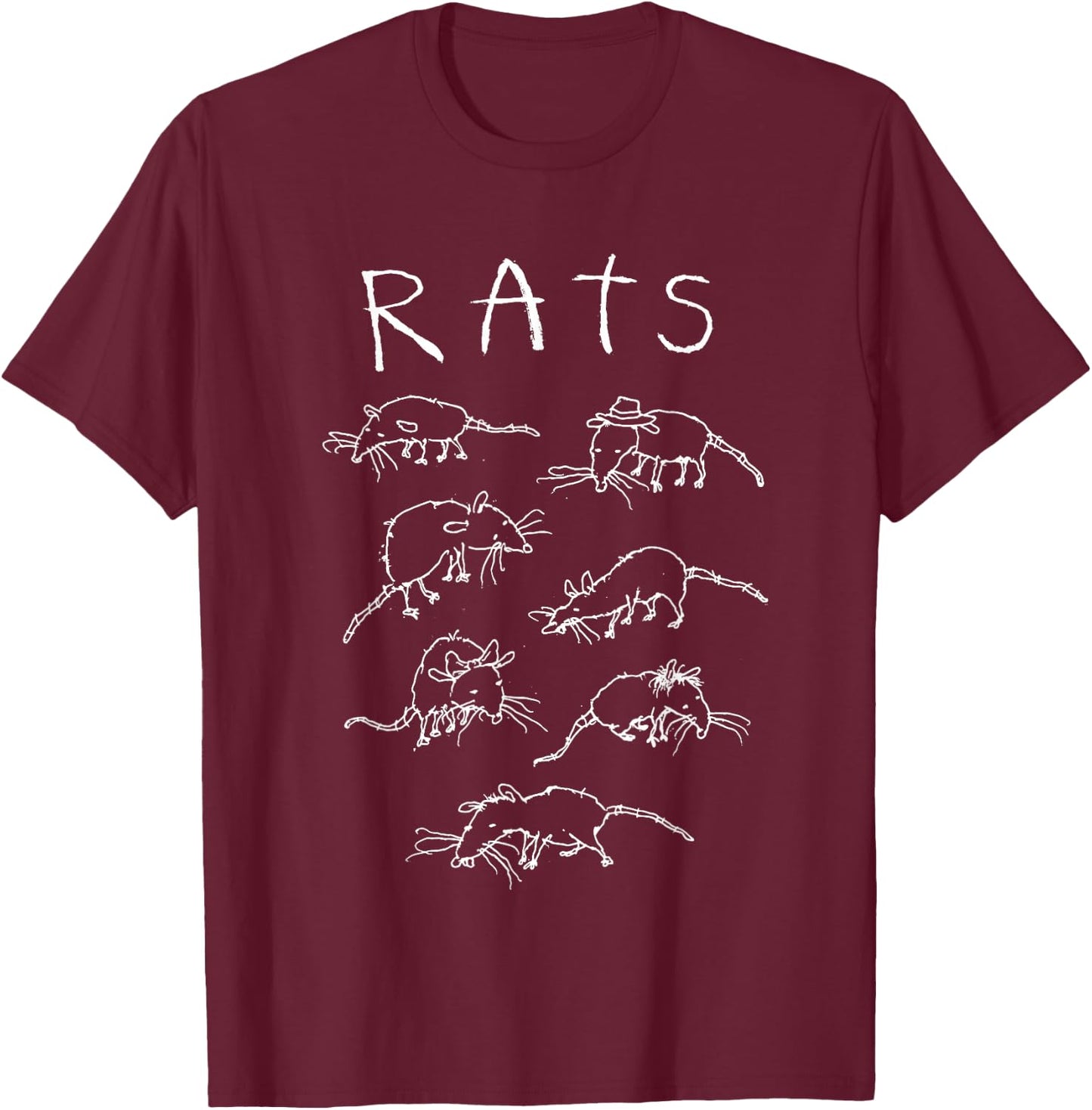 The Art Of Pants Rats T-Shirt - T-Shirt | Maroon
