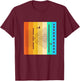 Retro Quantum Physics Quantum Double Slit Experiment T-Shirt - T-Shirt | Maroon