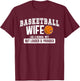 Basketball Coach Wife Funny Wife Of A Basketball Coach T-Shirt - T-Shirt | Maroon