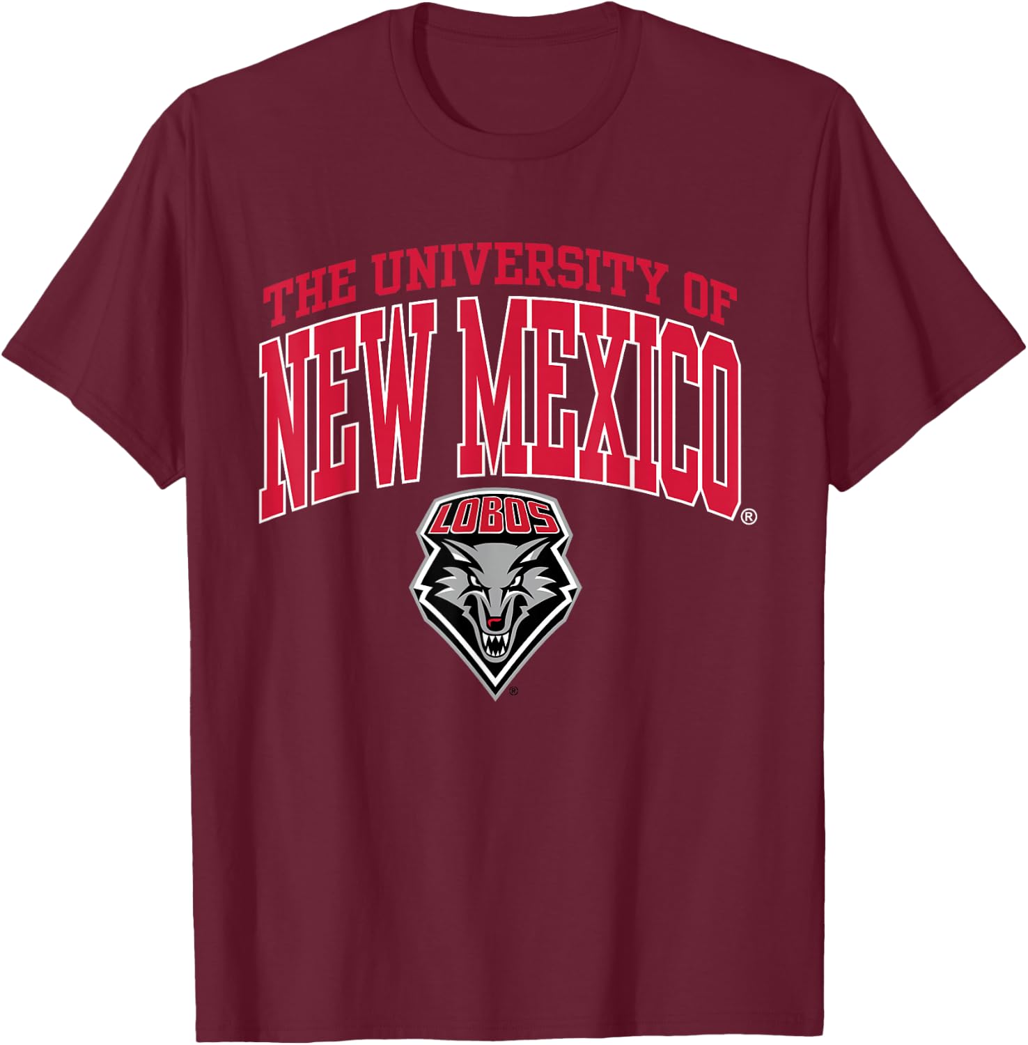 New Mexico Lobos | Official NCAA Merch | NCAFNMU02 T-Shirt - T-Shirt | Maroon