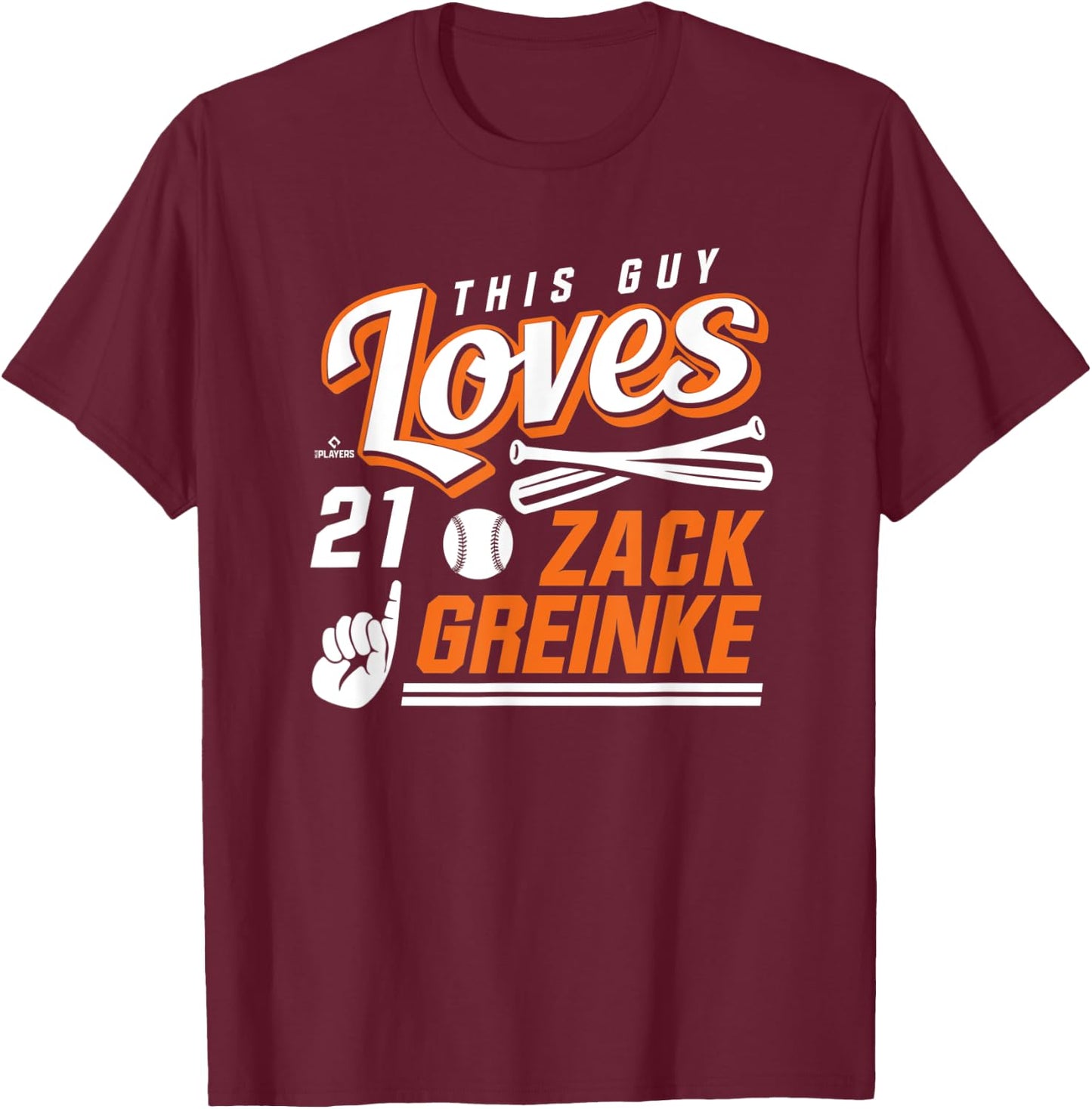 This Guy Loves Zack Greinke T-Shirt - T-Shirt | Maroon