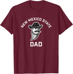 New Mexico State University NMSU Aggies Arched Dad T-Shirt - T-Shirt | Maroon