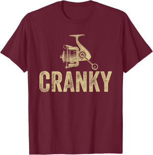 Funny Fishing Men Dad T-Shirt - T-Shirt | Maroon