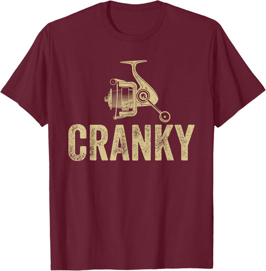 Funny Fishing Men Dad T-Shirt - T-Shirt | Maroon