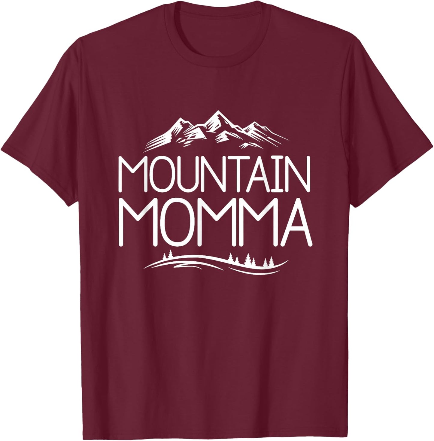 Mountain Momma T-Shirt - T-Shirt | Maroon