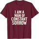 Man Off Constant Sorrow Vintage Music Bluegrass Folk Graphic T-Shirt - T-Shirt | Maroon
