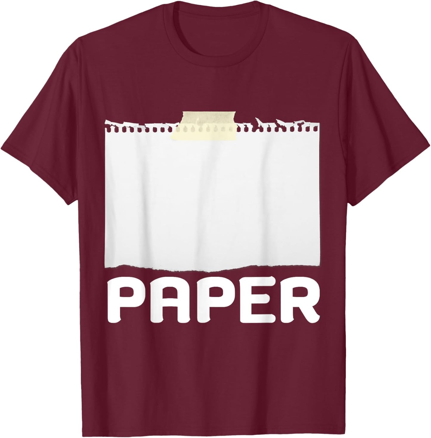 Rock Paper Scissors Group Halloween Costume T-Shirt - T-Shirt | Maroon