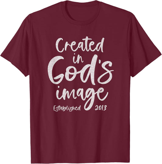 12 Year Old Christian Jesus and God 2013 12th Birthday T-Shirt - T-Shirt | Maroon