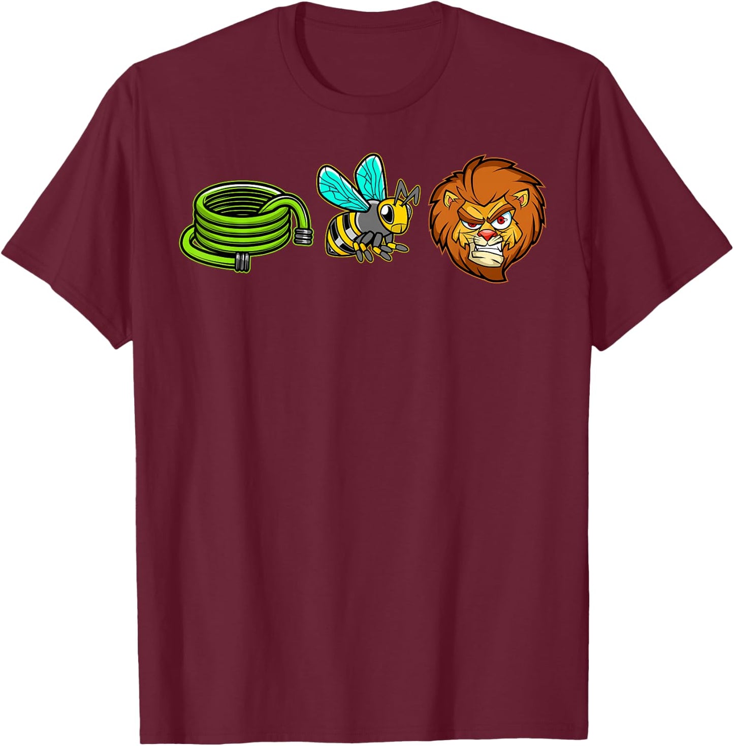 Hose Bee Lion Funny Hoes Be Lying Pun Sarcastic Meme T-Shirt - T-Shirt | Maroon
