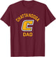 Campus Lab UTC Mockingbirds Arched Dad - Men's Navy Blue Small T-Shirt - T-Shirt | Maroon