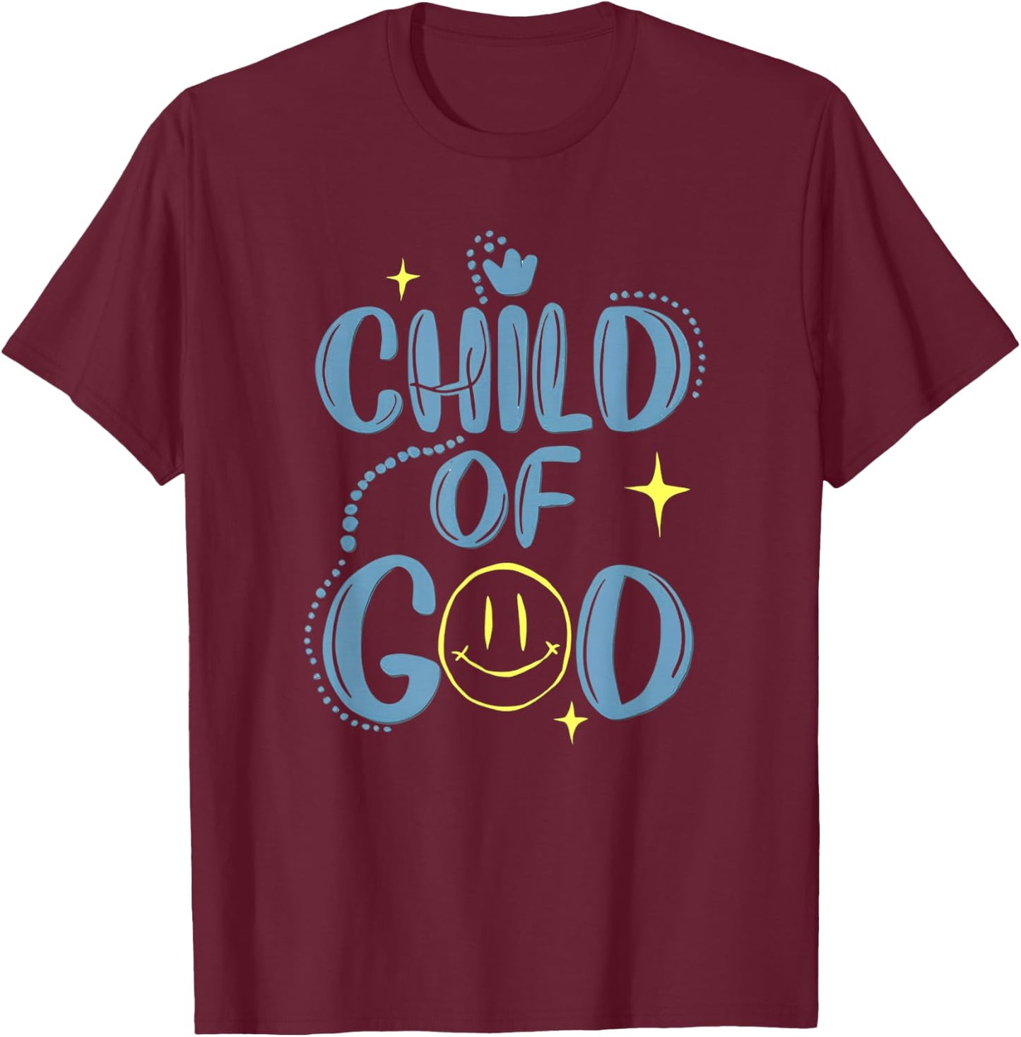 Child of God! Back to School Bold Christian Kids T-Shirt - T-Shirt | Maroon
