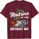 Madrina of the Birthday Boy Zoo Bday Safari Celebration T-Shirt - T-Shirt | Maroon