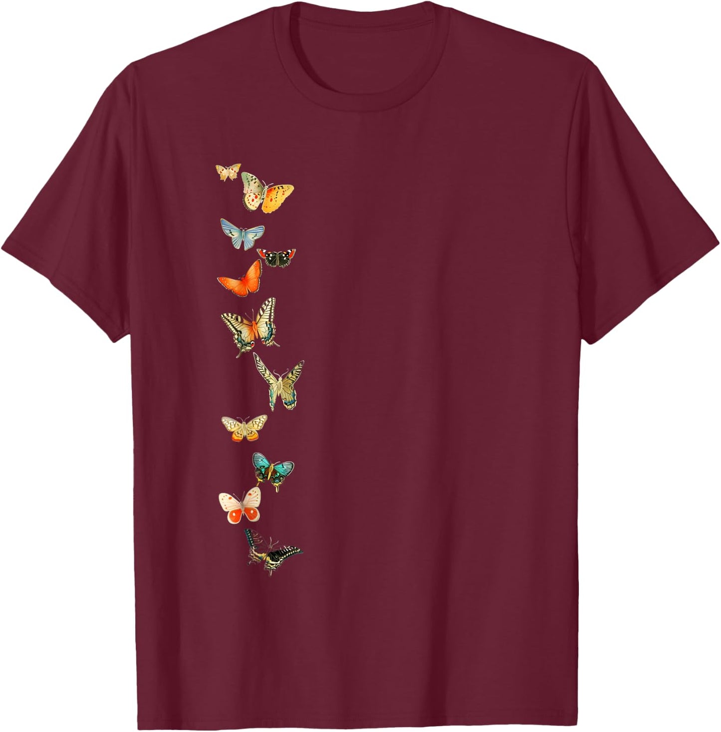 Butterflies Butterfly stylish T-Shirt - T-Shirt | Maroon