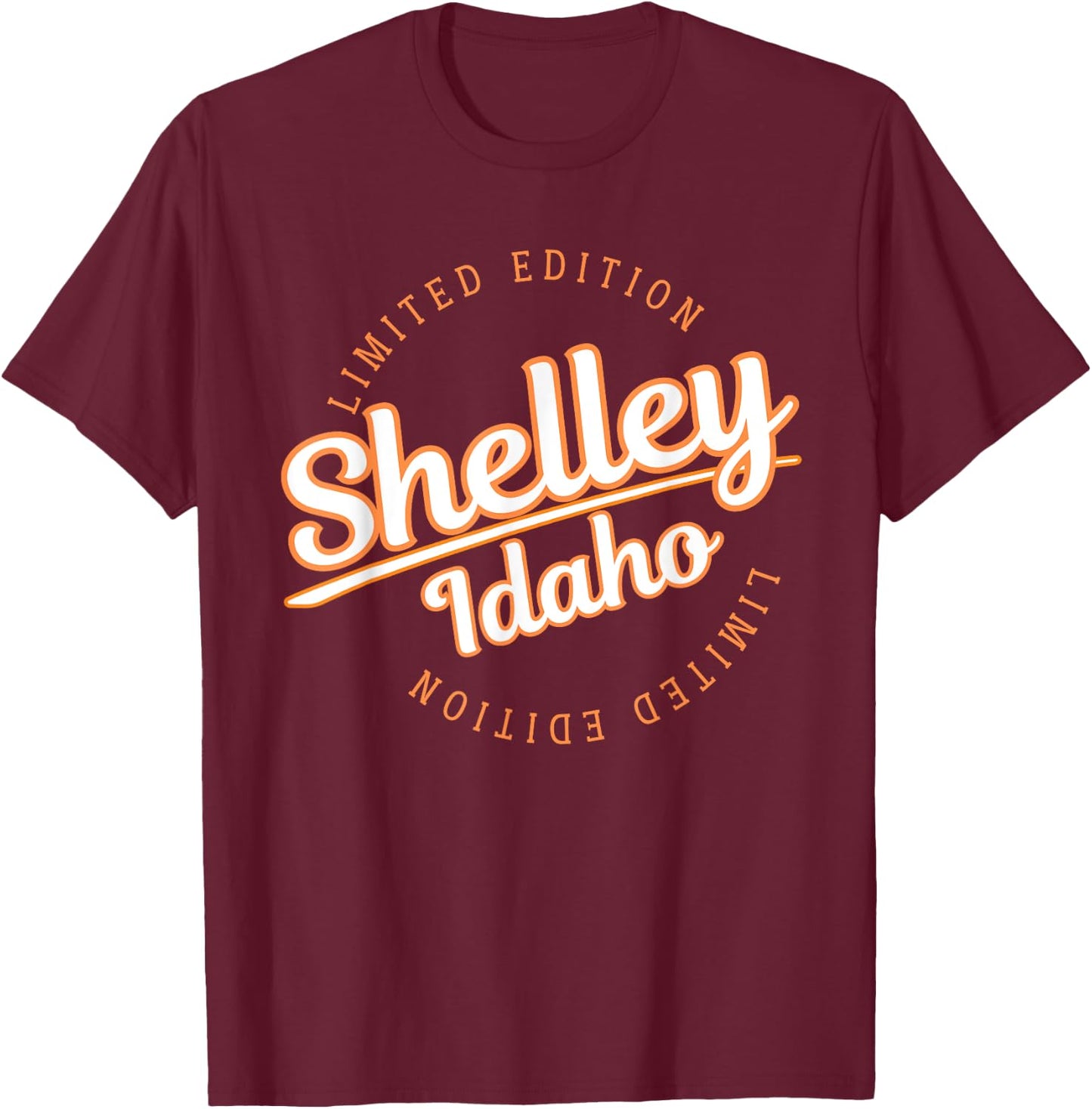 Retro Athletic Shelley ID Apparel T-Shirt - T-Shirt | Maroon
