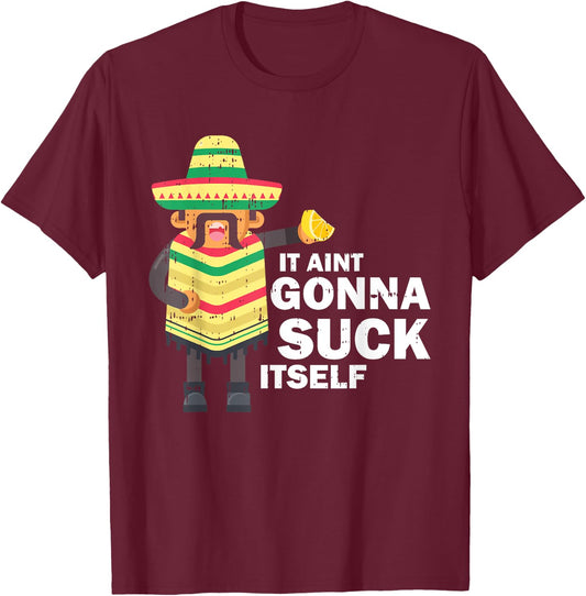 Juan Drinking Tequila Lemon Mexican Funny Cinco de Mayo Gift T-Shirt - T-Shirt | Maroon