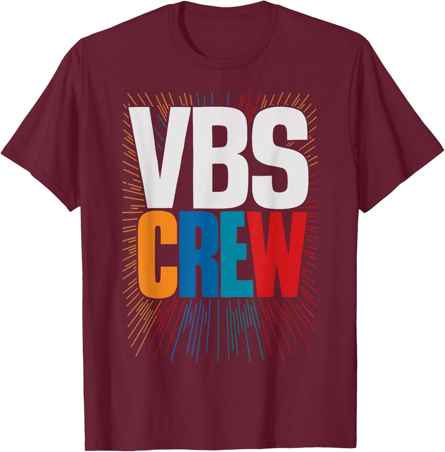 VBS Crew Faith-Based Gathering Sunday School Teacher T-Shirt - T-Shirt | Maroon