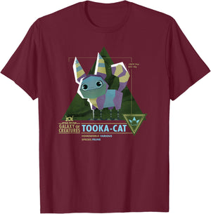 Star Wars Galaxy of Creatures Tooka-Cat Feline T-Shirt - T-Shirt | Maroon