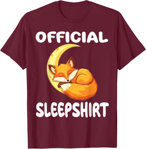 Fox Official Sleepshirt Pajamas Nightgown T-Shirt - T-Shirt | Maroon