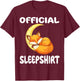 Fox Official Sleepshirt Pajamas Nightgown T-Shirt - T-Shirt | Maroon