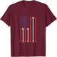 Vintage American Flag Diesel Engine Mechanic Muscle Car Love T-Shirt - T-Shirt | Maroon