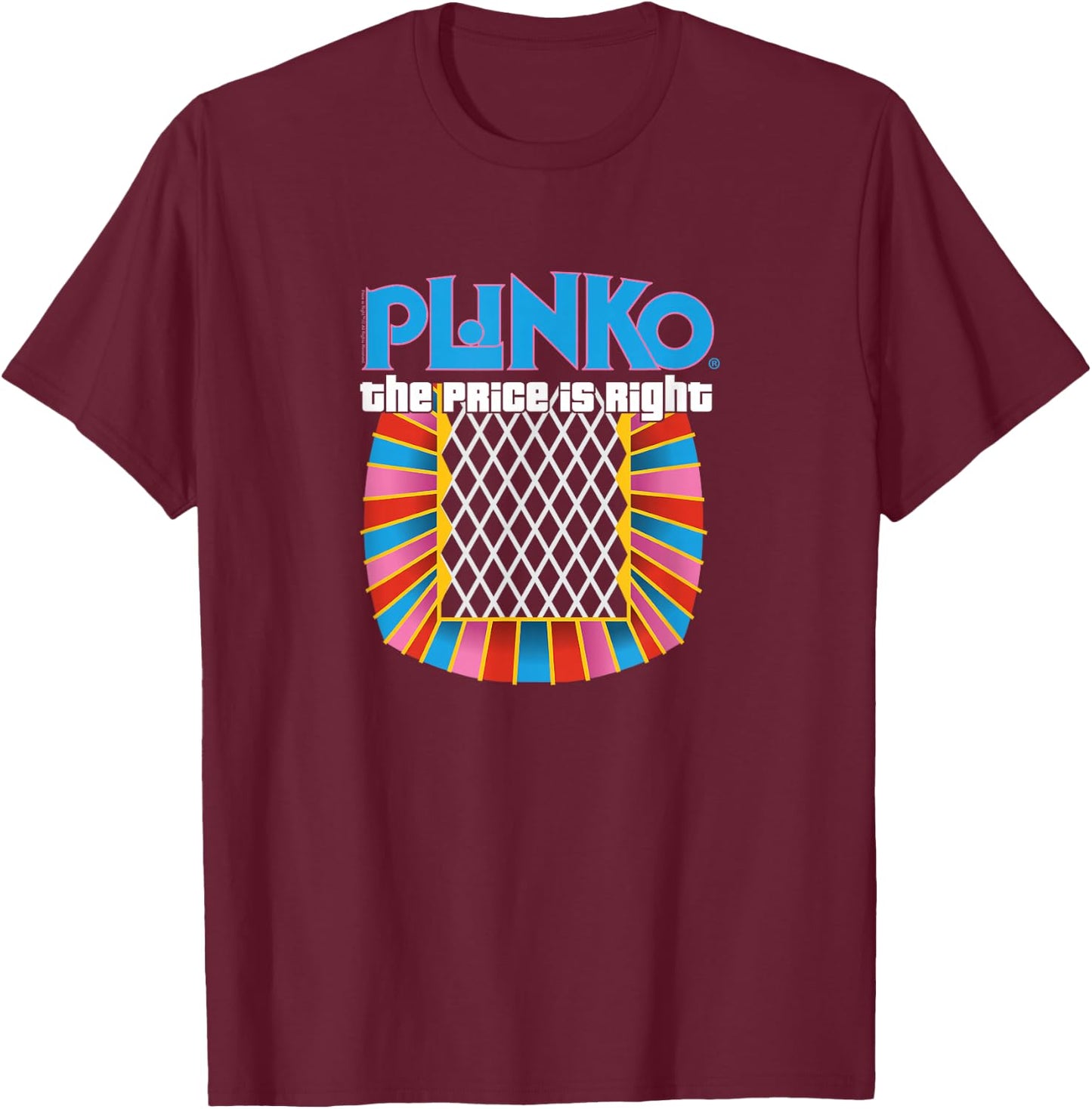 Price is Right - Plinko T-Shirt - T-Shirt | Maroon