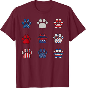 Vet Tech July 4th Veterinary Medicine American Flag Vet Med Kids Men T-Shirt - T-Shirt | Maroon
