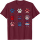 Vet Tech July 4th Veterinary Medicine American Flag Vet Med Kids Men T-Shirt - T-Shirt | Maroon