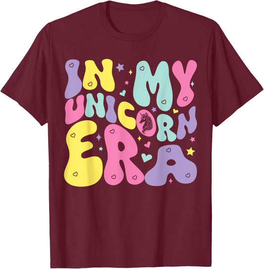 In My Unicorn Era T-Shirt - T-Shirt | Maroon