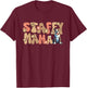 American Staffordshire Terrier World's Best Staffy Mama T-Shirt - T-Shirt | Maroon