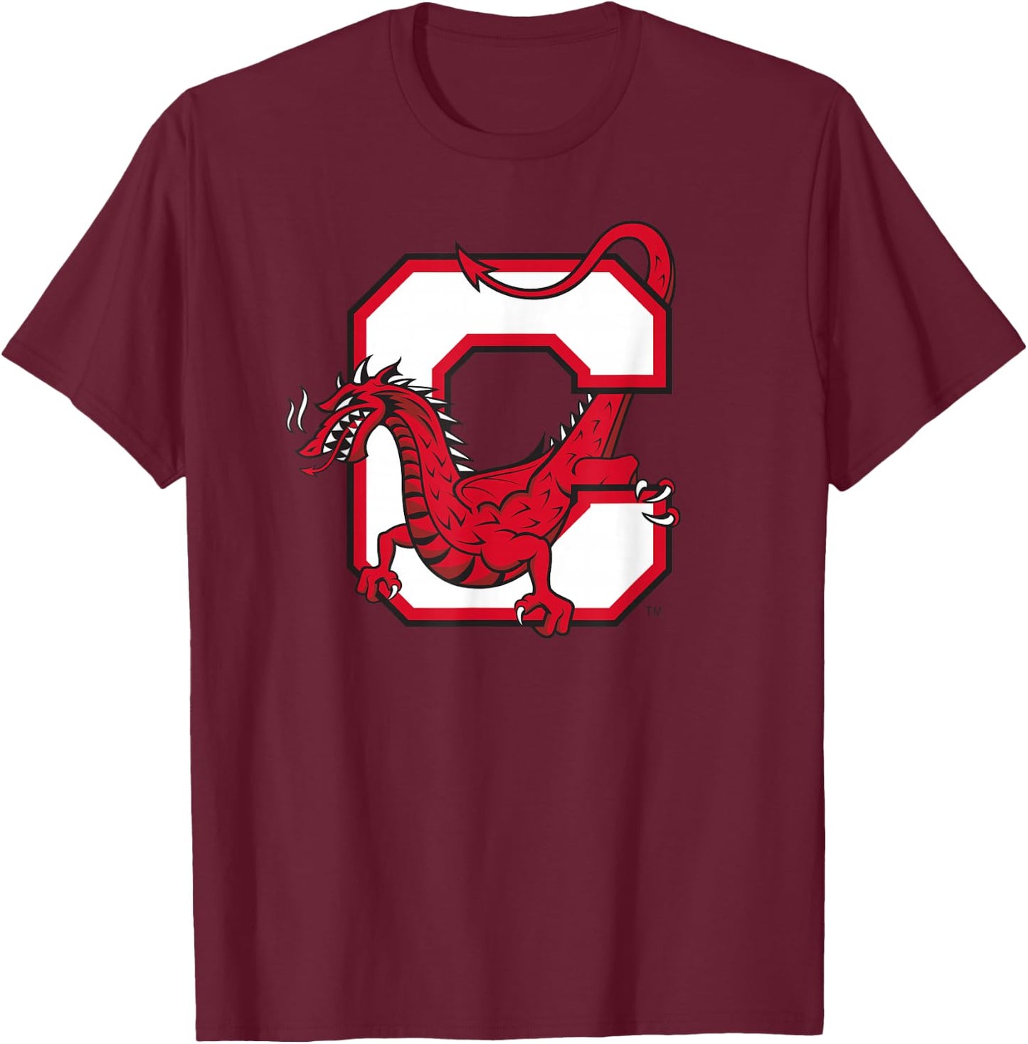 SUNY Cortland Red Dragons C Mark T-Shirt - T-Shirt | Maroon