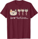Mew-tation Funny Cat Science DNA Cells Biology Teacher T-Shirt - T-Shirt | Maroon