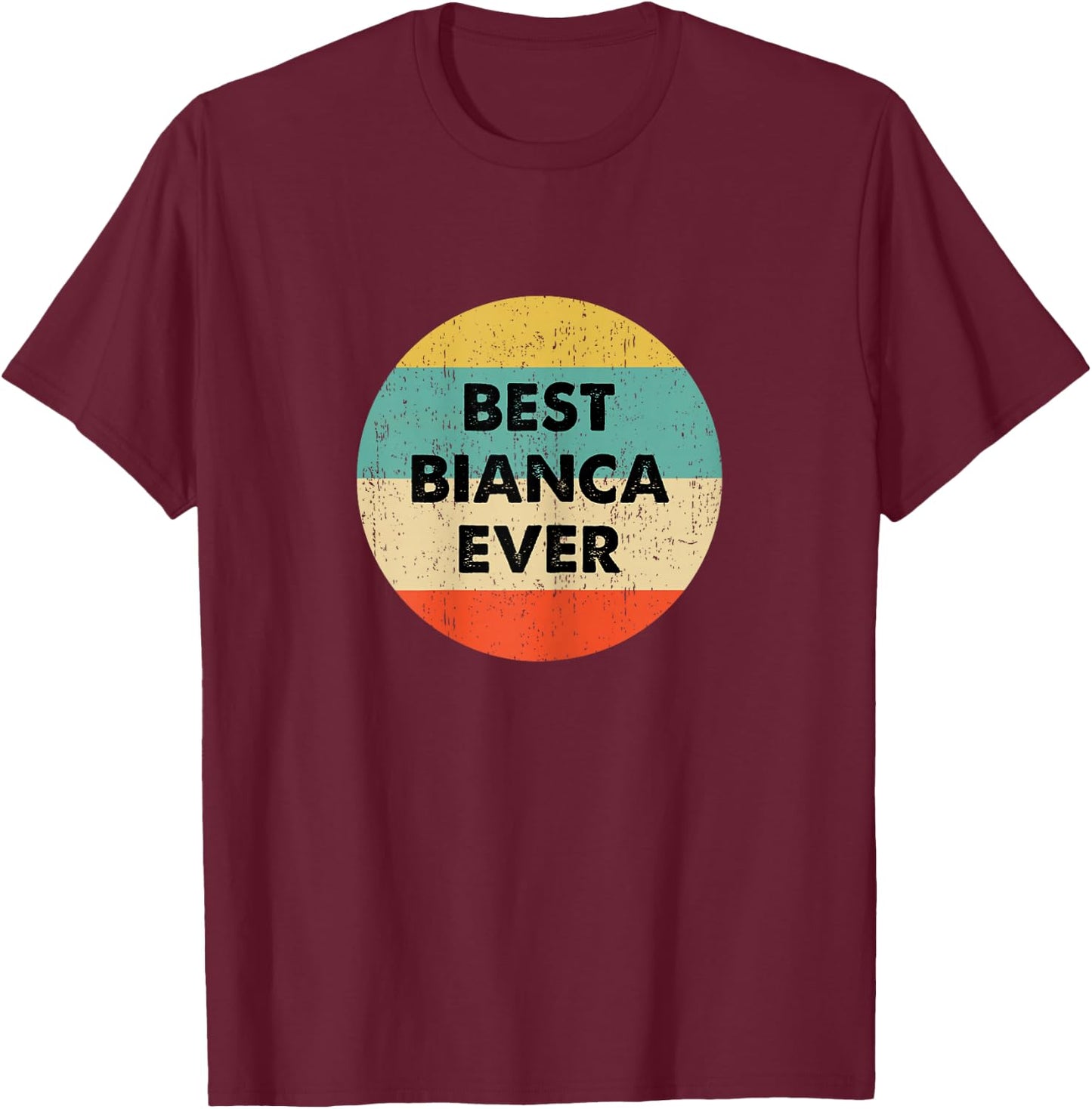 Bianca Name T-Shirt - T-Shirt | Maroon