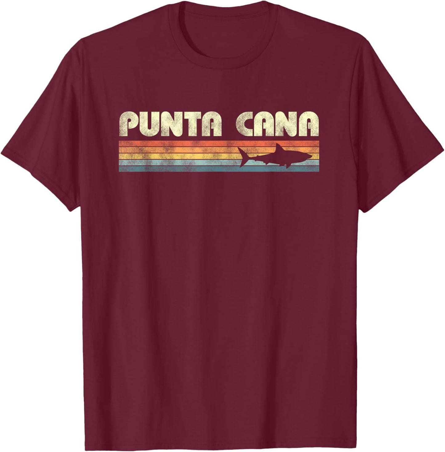Punta Cana Dominican Republic Shark Boys Girls T-Shirt - T-Shirt | Maroon