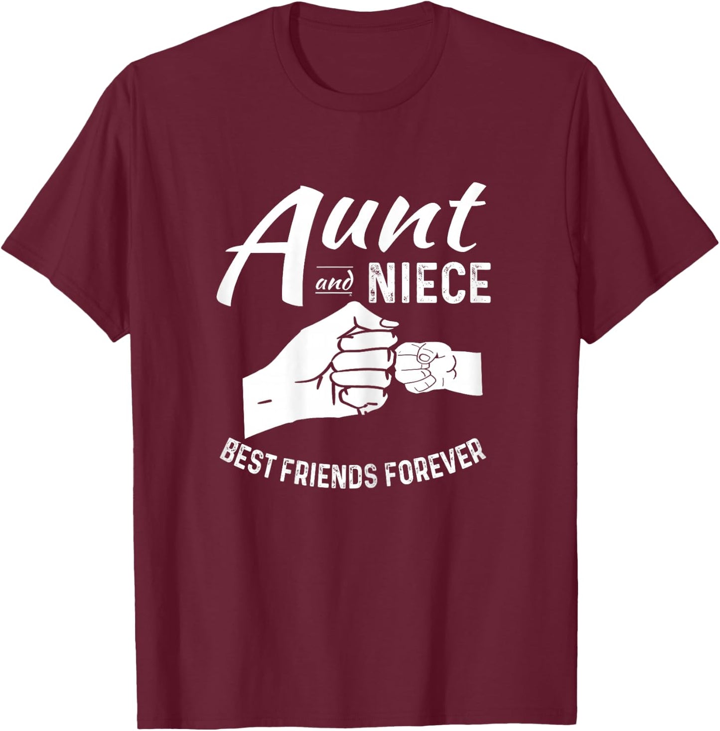 Aunt And Niece Matching Outfits Women and Kids T-Shirt - T-Shirt | Maroon